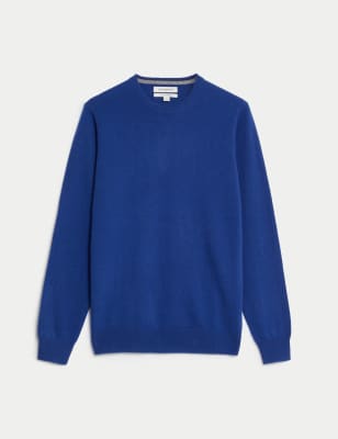 

Autograph Jersey 100% cashmere con cuello redondoMens - Cobalt, Cobalt