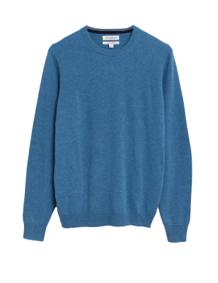 

Mens Autograph Pullover aus reinem Kaschmir mit Rundhalsausschnitt - Turquoise, Turquoise