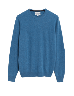 

Mens Autograph Pure Cashmere Crew Neck Jumper - Turquoise, Turquoise