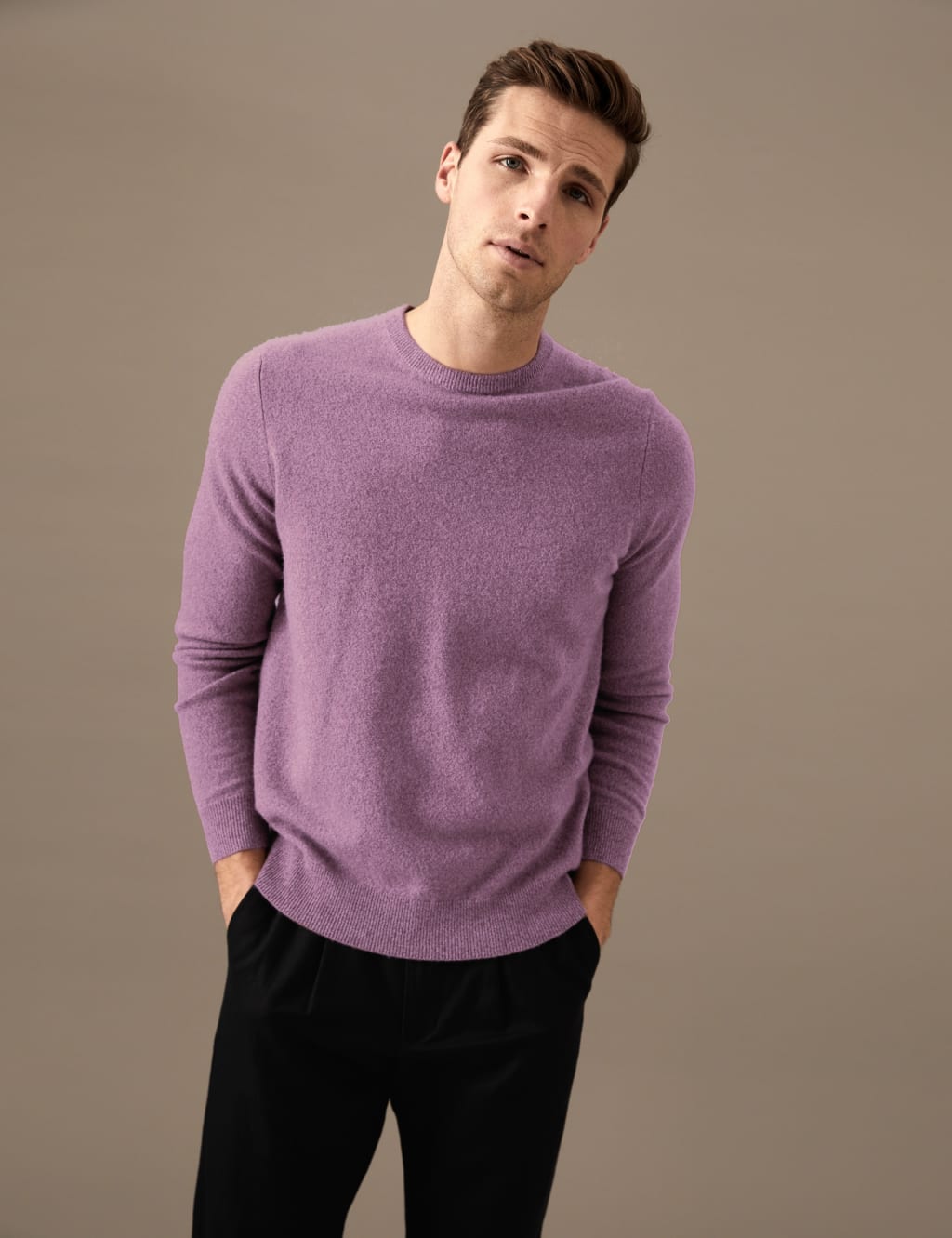 Pure Cashmere Crew Neck Jumper image 1