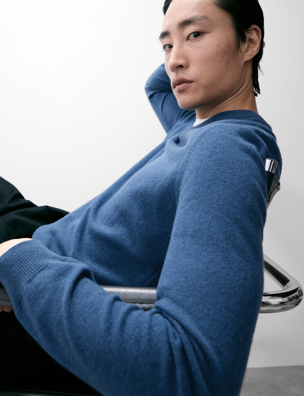 Mens cashmere jumpers m&s deals
