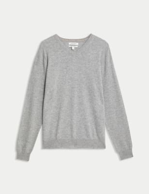 Pure Cashmere V-Neck Jumper