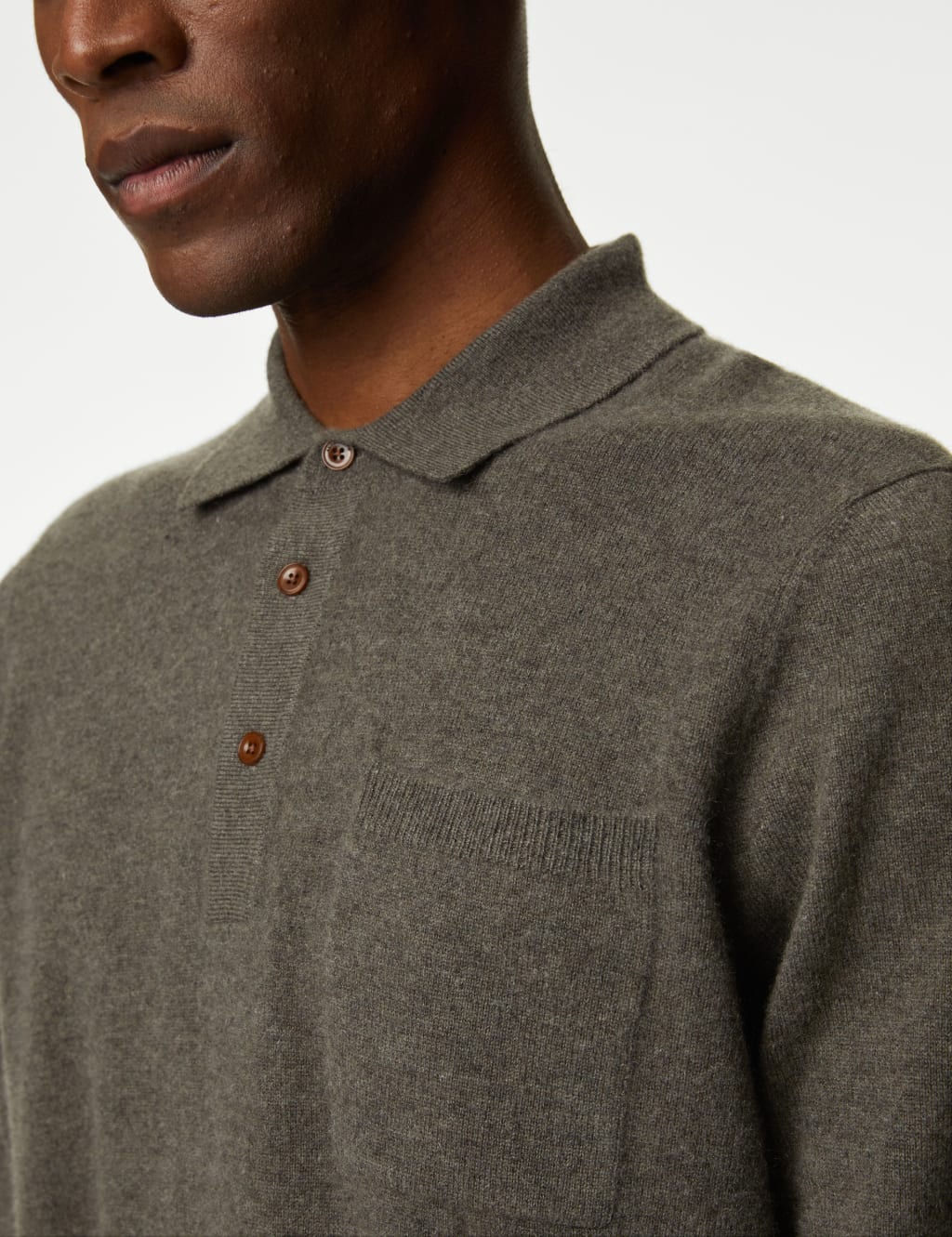 Pure Cashmere Knitted Polo Shirt image 4