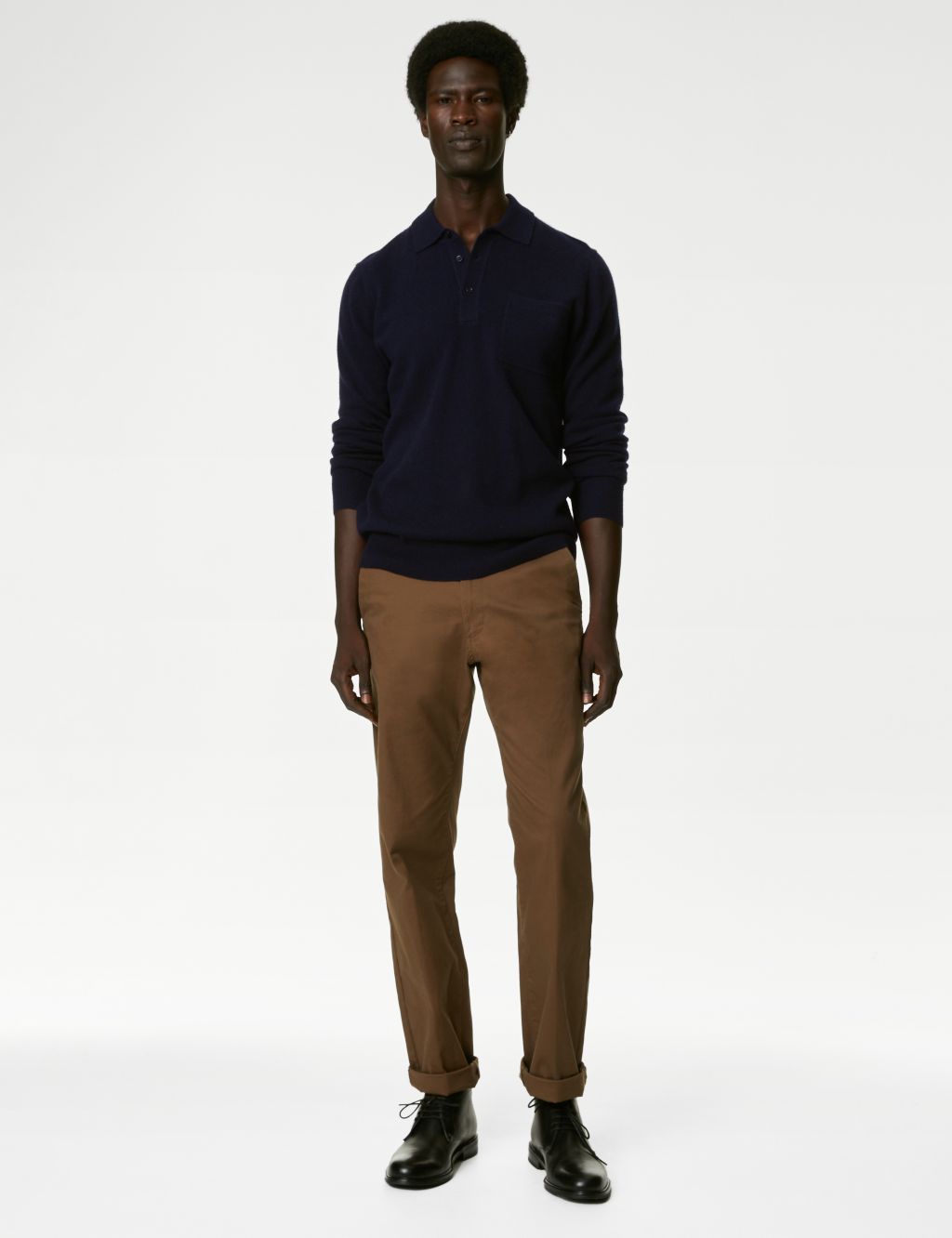 Pure Cashmere Knitted Polo Shirt image 3