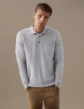 Pure Cashmere Knitted Polo Shirt
