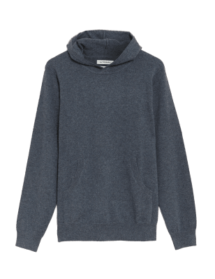 

Autograph Sudadera con capucha 100% cashmere de puntoMens - Dark Pewter, Dark Pewter