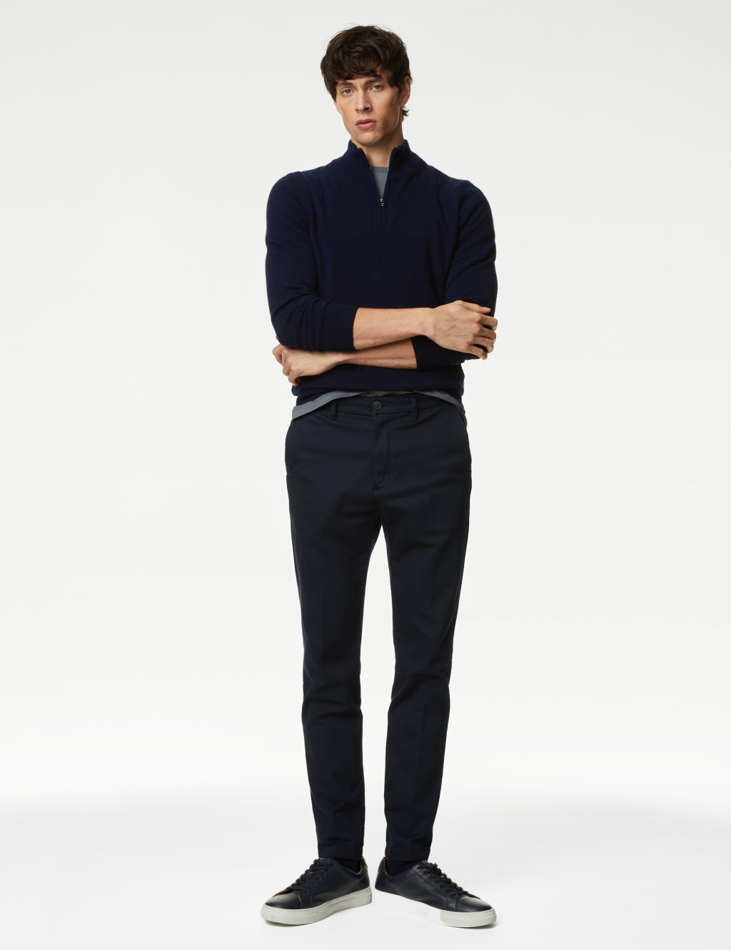 Pure Cashmere Half Zip Jumper image 5