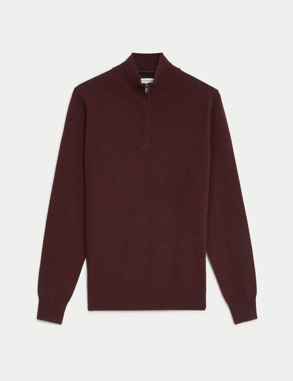 Pure Cashmere Half Zip Jumper image 2