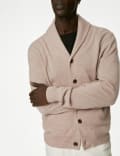 Pure Cashmere Shawl Collar Cardigan