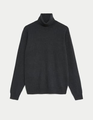 

Mens Autograph Pure Cashmere Roll Neck Jumper - Charcoal, Charcoal