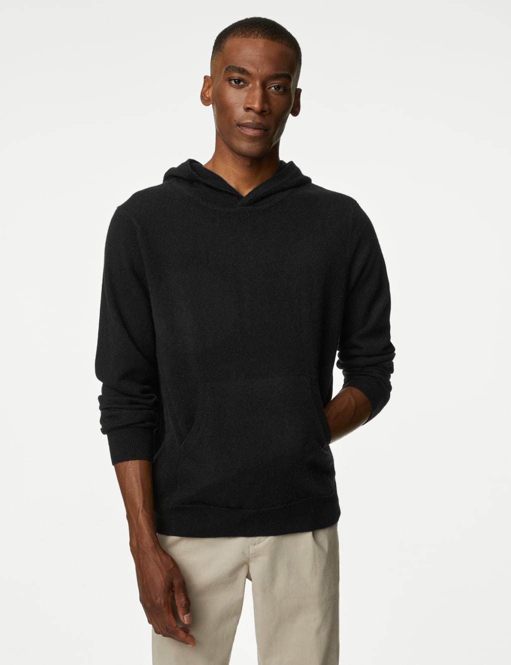 Pure Cashmere Knitted Hoodie image 4