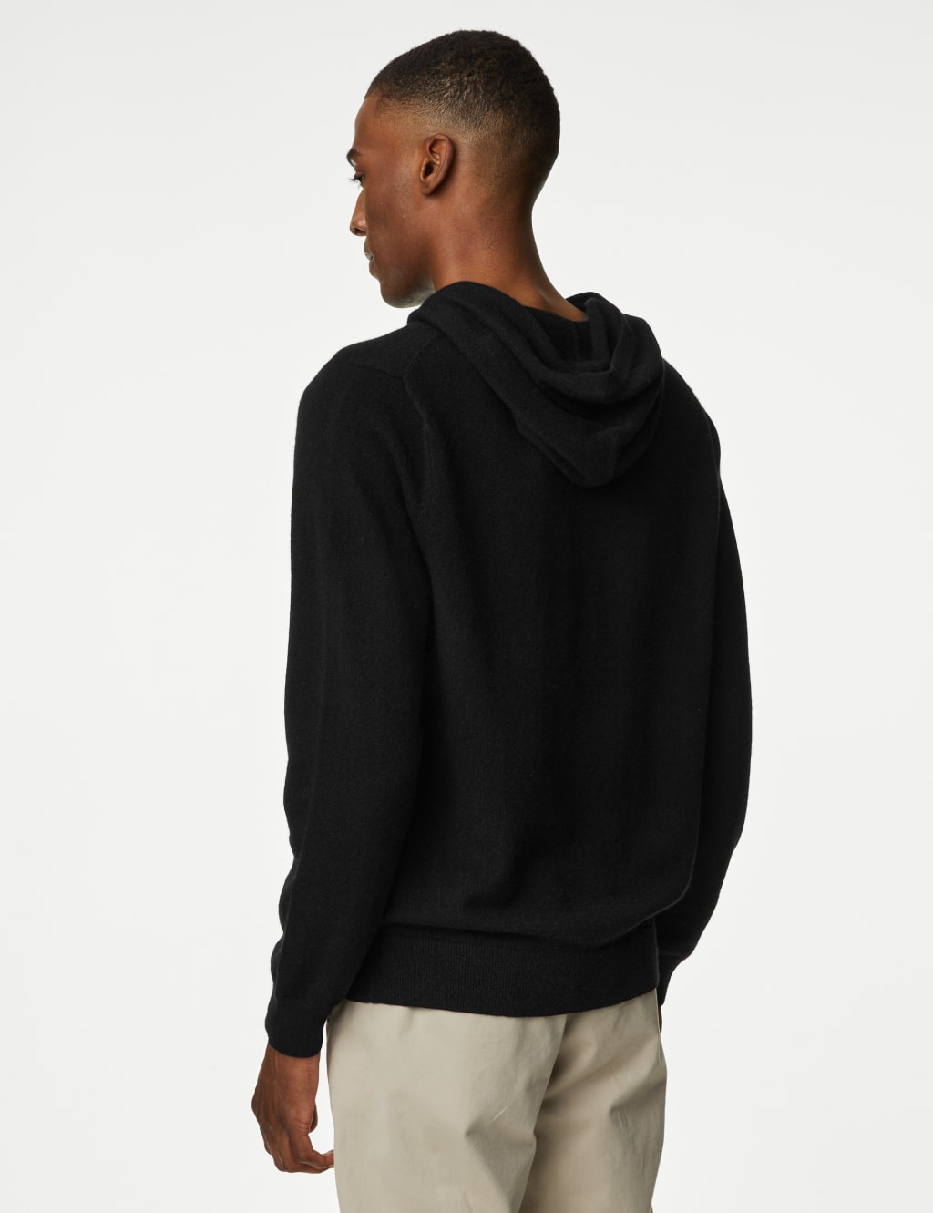 Pure Cashmere Knitted Hoodie image 5