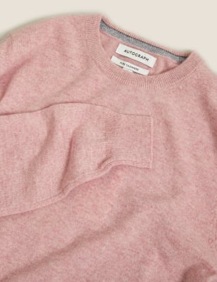 

Mens Autograph Pullover aus reinem Kaschmir mit Rundhalsausschnitt - Light Pink, Light Pink