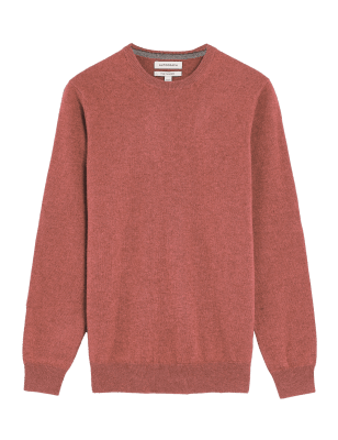 

Mens Autograph Pure Cashmere Crew Neck Jumper - Berry Shine, Berry Shine