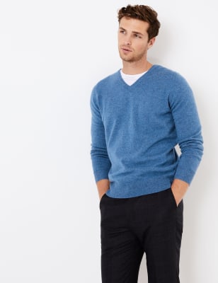 m&s v neck jumper mens