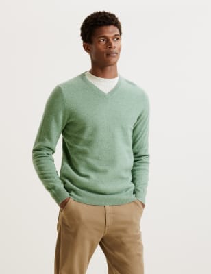 Pure Cashmere V-Neck Jumper