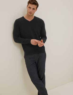 Pure Cashmere V-Neck Jumper