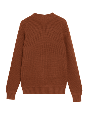 

Mens M&S Originals Pennine Merino Wool with Cashmere Funnel Neck Jumper - Brandy, Brandy