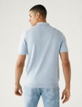 Cotton Rich Arygle Knitted Polo Shirt