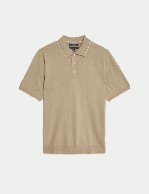 Short Sleeve Knit Polo Shirts