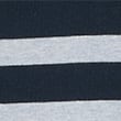 Cotton Rich Striped Knitted Polo Shirt - navymix