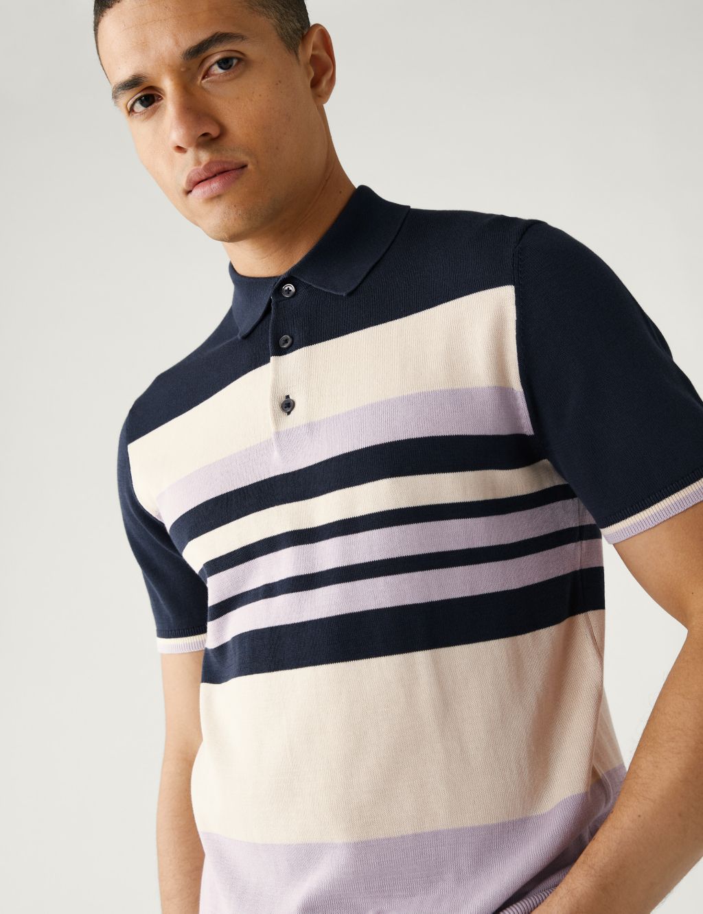 Pure Supima® Cotton Knitted Polo Shirt image 1