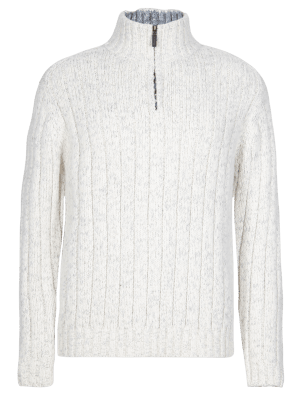 Half Zip Neck Jumper with Wool | North Coast | M&S