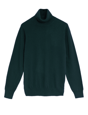 

Mens Autograph Rollkragenpullover aus reinem Kaschmir - Dark Evergreen, Dark Evergreen