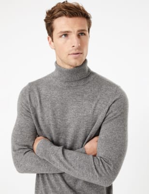 marks and spencer mens roll neck