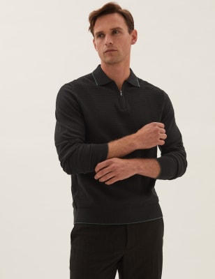 Marks and clearance spencer knitted polo