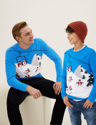 

M&S Collection Jersey navideñoMens - Light Airforce, Light Airforce