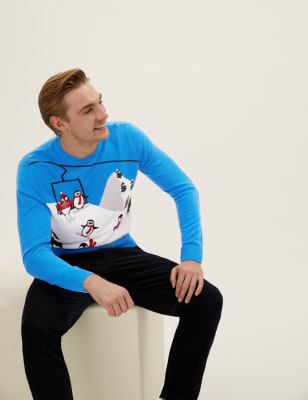 Marks and spencer shop mens christmas jumpers