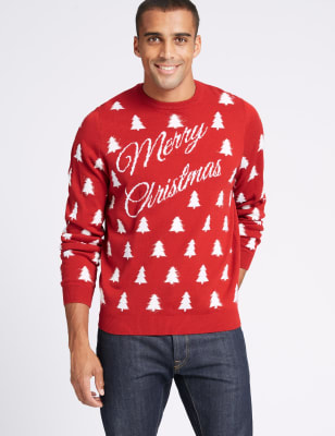 Mens Christmas Jumpers | Novelty Jumpers for Men | M&S