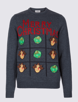 marks and spencer mens christmas jumpers