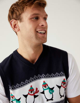 Penguin v neck outlet jumper