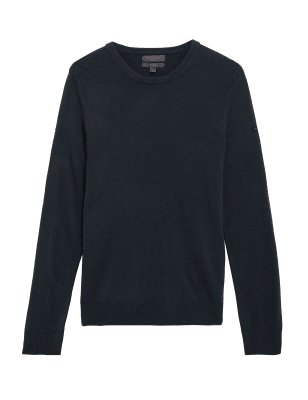 

M&S Collection Jersey de Cashmilon™ con escote cerradoMens - Navy, Navy