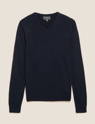 Cashmilon™ V-Neck Jumper - QA