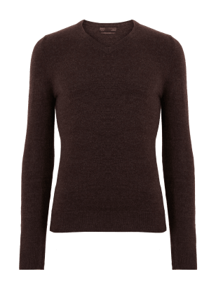 

Mens M&S Collection Cashmilon™ V-Neck Jumper - Burgundy Mix, Burgundy Mix