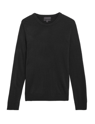 

M&S Collection Pack de 2 jerséis de escote cerrado de CashmilonMens - Black, Black