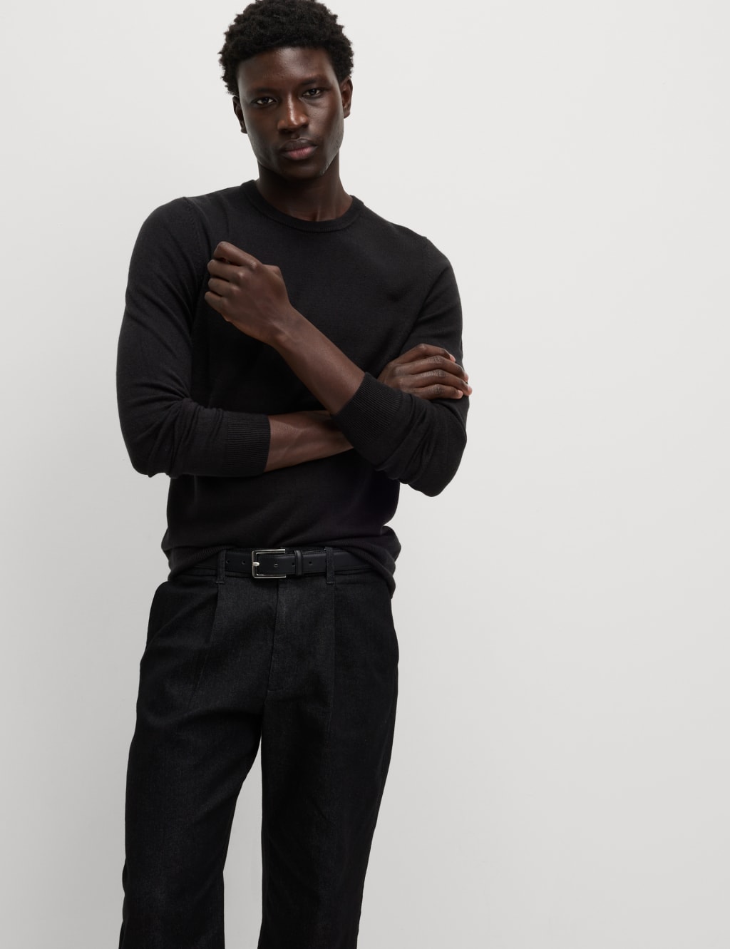 Mens black pullover sale