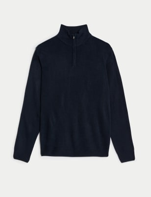 Mens zip up outlet knitwear