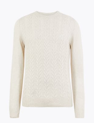 Pull ultra-doux en maille torsad&eacute;e &agrave; col rond