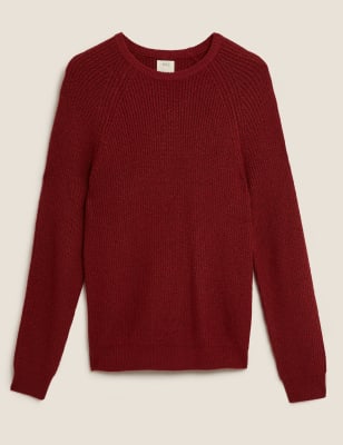 red round neck jumper