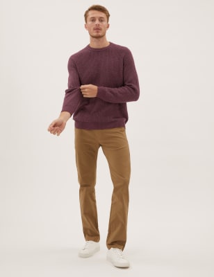 

Mens M&S Collection Super Soft Crew Neck Jumper - Berry, Berry