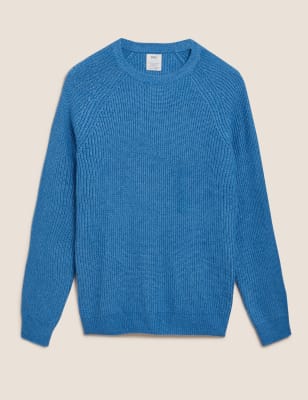 

Mens M&S Collection Superweicher Pullover mit Rundhalsausschnitt - Fresh Blue, Fresh Blue