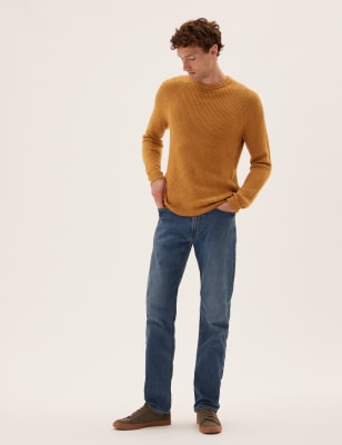 

Mens M&S Collection Super Soft Crew Neck Jumper - Bronze, Bronze