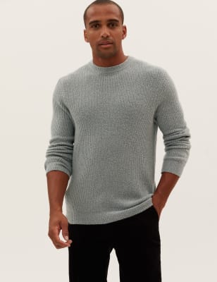 

Mens M&S Collection Superweicher Pullover mit Rundhalsausschnitt - Grey, Grey