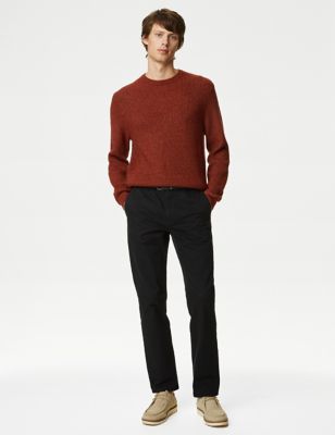 

Mens M&S Collection Supersoft Chunky Crew Neck Jumper - Paprika, Paprika