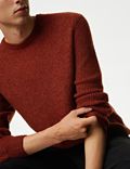 Supermiękki sweter grubo tkany z okrągłym dekoltem