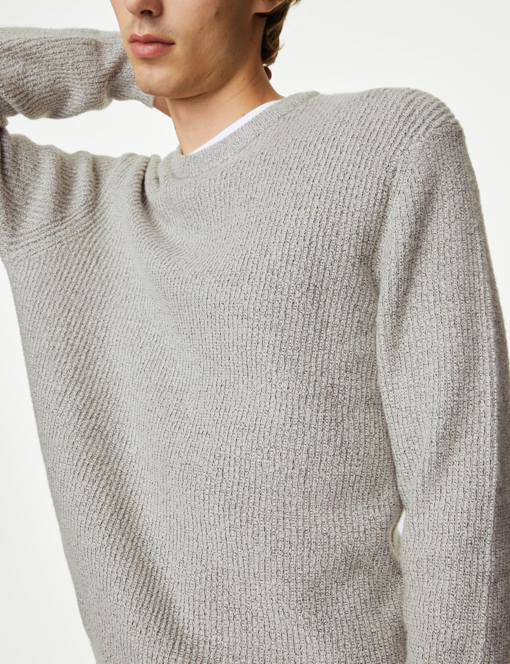 Supersoft Chunky Crew Neck Jumper image 3